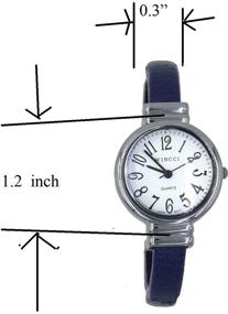 img 1 attached to Easy Read Bangle Cuff Watch with Classic Snake Style for Women