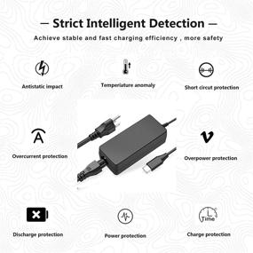 img 1 attached to 💡 High-powered 45W USB Type C Charger for HP Chromebook X360 14-CA000, 14-ca051wm, 14-ca052wm, 14-ca091wm, 14-ca061dx, 14-ca020nr, 14-ca060nr, 14-ca043cl, 11-AE000, 11-ae051wm, 11 11A G6 G7 EE, C330, S330, ThinkPad T480, T580