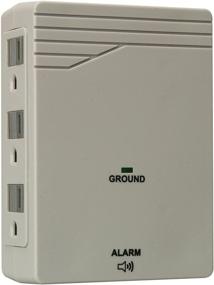 img 2 attached to Woods 041203 6-Outlet Side Entry Surge Protector Wall Adapter with 1000 Joules Protection - Light Grey