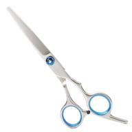 professional salon hair scissors with adjustable tension screw, stainless steel blades - ideal for precise cutting and styling logo