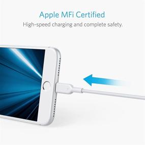 img 3 attached to Anker Powerline II Lightning Cable (10ft), MFi Certified Charger for iPhone X/8/7/6/5s, iPad 8 - Durable & White