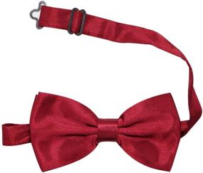 img 1 attached to 👔 Biotetri Burgundy Leather Adjustable Suspenders: Optimal Men's Accessory for Ties, Cummerbunds, & Pocket Squares