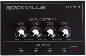 img 4 attached to 🎧 Rockville RHPA4 4 Channel Professional Headphone Amplifier - Black: Stereo/Mono Amp for Superior Audio Experience