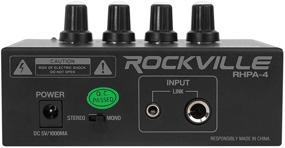 img 1 attached to 🎧 Rockville RHPA4 4 Channel Professional Headphone Amplifier - Black: Stereo/Mono Amp for Superior Audio Experience