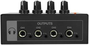 img 2 attached to 🎧 Rockville RHPA4 4 Channel Professional Headphone Amplifier - Black: Stereo/Mono Amp for Superior Audio Experience