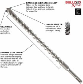 img 3 attached to Бурильный сверловочный инструмент Bosch HC2302 Tapcon SDS Plus длиной 6,5 дюйма.