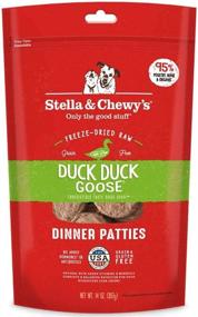 img 4 attached to Duck Duck Goose Dinner Patties - Premium Pack Freeze-Dried Raw Grain-Free Dog Food, 14 oz bag