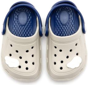 img 1 attached to 👟 Lightweight GrayWing Boys' Dripdrop Comfort Slippers: The Perfect Blend of Style and Comfort