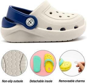 img 2 attached to 👟 Lightweight GrayWing Boys' Dripdrop Comfort Slippers: The Perfect Blend of Style and Comfort