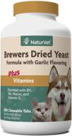 naturvet – brewer's dried yeast formula with garlic flavoring – supports healthy skin & glossy coat – enriched with b-1, b-2, niacin, vitamin c – ideal for dogs & cats logo