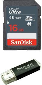 img 1 attached to Sandisk 16GB SD SDHC Flash Memory Card: Compatible with NINTENDO 3DS N3DS DS DSI & Wii, Nikon SLR Coolpix Camera, Kodak Easyshare, Canon Powershot, Canon EOS + SD/TF USB Card Reader