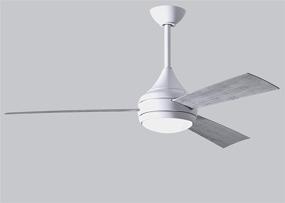 img 1 attached to 🌀 Matthews DA-WH-BW Donaire Outdoor/Indoor Wet Location 316 Marine Grade Stainless Salt Water Rated 52-Inch Ceiling Fan with LED Light and Remote for Coastal & Oceanfront Areas in Gloss White