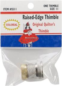 img 2 attached to 🧵 Colonial Raised-Edge Thimble, Size 11: Exceptional Precision for Seamstresses