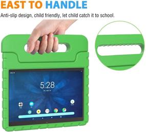 img 2 attached to AVAWO Kids Case for Android Onn 10.1” 2019 (Fits Model: ONA19TB003, NOT for 2020), Lightweight Shockproof Handle Stand Case for Onn 10.1 inch Android Tablet (Fits 2019), Green