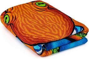 img 2 attached to 🐙 Octopus Surfboard Plush Cotton Towel: Super Soft Beach Bath Pool Essential