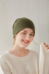 img 3 attached to 🎿 Aspen Double Layered 100% Cashmere Beanie: Ultimate Performance for Skiing