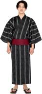 medium black men's accessories set - kyoetsu yukata 4-piece logo