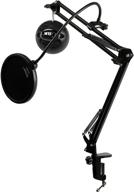🎙️ enhance your recording experience with blue microphones snowball ice microphone (black) bundle – includes boom scissor arm and pop filter (3 items) logo