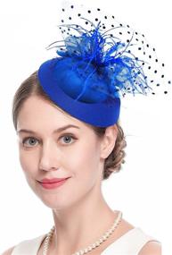 img 4 attached to Cizoe Vintage Headwear Costume Fascinators Women's Accessories for Special Occasion Accessories