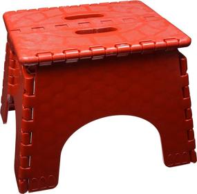 img 1 attached to B&R Plastics 101-6R-RED EZ Foldz Step Stool: Compact and Convenient for Easy Reach