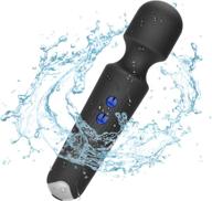 🔋 enhanced rechargeable personal wand massager: 18 vibration modes, waterproof & quiet - ideal for body, shoulders, back, neck - men & women логотип