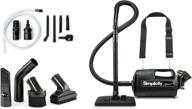 🧹 simplicity s100 handheld canister vacuum with carry strap for hard floors, rugs, and car detailing logo