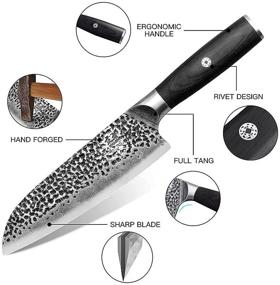 img 2 attached to Нож Santoku Кухонный нож Ручной молоток Ресторан