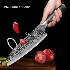 img 1 attached to Нож Santoku Кухонный нож Ручной молоток Ресторан