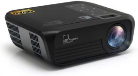 img 4 attached to 🎥 CROSSMIND Full HD Projector, WiFi Smart Portable Projector, 5500 Lumens/200 Display/ Contrast 5000:1 Full HD Theater Projector with Wireless Mirror to iPhone/Android Phones,Black Knight, Native 1080p