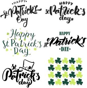 img 4 attached to Patricks Stickers Shamrock Appliques Decoration