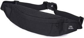 img 4 attached to Water Resistant Fanny Pack for Men and Women – GoFar Slim Waist Bag, Perfect for Outdoors, Running, Hiking, Carrying Phone, Money & Everyday Essentials (Black, Small)