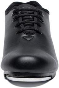 img 2 attached to 👞 Joocare Unisex Tap Dance Shoes for Kids: Lace-Up Beginners' Selection (Toddler/Little/Big Kid)