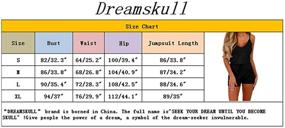 img 1 attached to 🌞 Dreamskull Women's Adjustable Spaghetti Strap Short Jumpsuit - Perfect for Summer Casual Wear