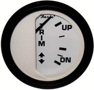 📊 faria beede 12916 euro trim gauge: mercury/mariner/mercruiser/volvo dp/yamaha 2001 and newer - 2" white логотип