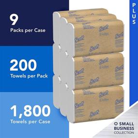 img 3 attached to 🧻 Scott 03623 C-Fold Paper Towels - Convenient Pack of 9 Cases, White, 200 per Pack