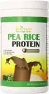 discover the benefits of biotech nutritions pure non-gmo pea rice protein, chocolate - 16 ounce! logo