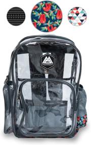 img 3 attached to 🎒 High-Strength Transparent Heavy Duty Clear Backpack for RIO