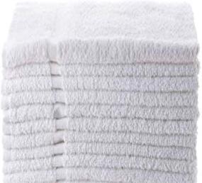 img 4 attached to Towels N More 12 White Hand Towels 16x27 100% Cotton - Salon/Gym/Hotel Quality, Super Absorbent - Ideal for Bathroom, Kitchen, Home or Commercial Use (12 Pack)