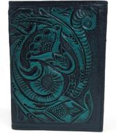 stylish floral and paisley leather passport holder for men and women - mauzari travel wallet logo