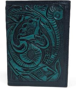 img 4 attached to Stylish Floral and Paisley Leather Passport Holder for Men and Women - Mauzari Travel Wallet