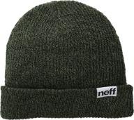 neff heather beanie black white outdoor recreation logo