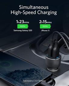 img 2 attached to ⚡️ Автомобильное зарядное устройство Anker, PowerDrive III Alloy 2-Port 36W Металлическое двухпортовое USB-адаптер зарядного устройства для Galaxy S20/S20+/S10/S10e/S10+, iPhone 11/11 Pro/11 Pro Max/XR, iPad Pro и других.