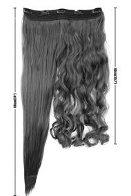 img 1 attached to PRETTYSHOP Clip Extensions Hairpiece Heat Resisting