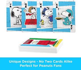 img 2 attached to 🃏 AQUARIUS Peanuts Snoopy Playing Cards - Officially Licensed Snoopy Themed Deck of Cards for Popular Card Games - Premium Collectibles & Merchandise - Poker Size with Linen Finish