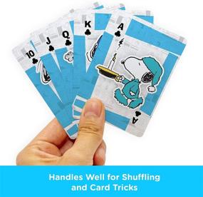 img 1 attached to 🃏 AQUARIUS Peanuts Snoopy Playing Cards - Officially Licensed Snoopy Themed Deck of Cards for Popular Card Games - Premium Collectibles & Merchandise - Poker Size with Linen Finish