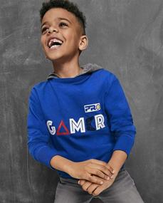 img 2 attached to 🎮 The Children's Place Boys' Gamer Hoodie: Comfortable Long Sleeve Top for Gaming Enthusiasts