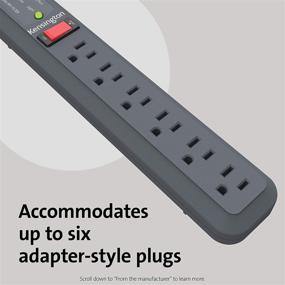 img 2 attached to Kensington Guardian Premium Surge Protector: 6 Outlet, 15-Foot Cord, 540 Joules – Ultimate Power Protection