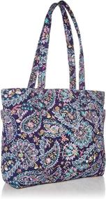 img 3 attached to Stylish and Sustainable: Vera Bradley Recycled Cotton Deluxe Women's Handbags & Wallets - Shoulder Bags for Fashion-conscious Eco Warriors