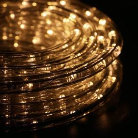 img 3 attached to 🔆 Ainfox LED Rope Light, 50Ft 540 LEDs LED Strip Lights - Indoor/Outdoor Waterproof Decorative Lighting in Warm White