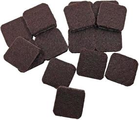 img 3 attached to 🛡️ Shepherd Hardware 9864 1-Inch Heavy Duty Self-Adhesive Square Felt Furniture Pads - 16-Pack, Brown: Protect Your Floors with High-Quality Pads